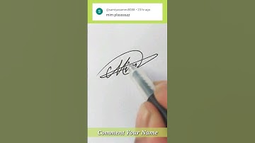 One line signature writing || single line sign style