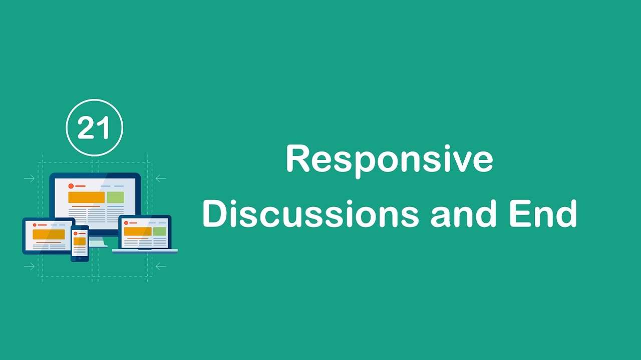 Responsive Design in Arabic #21 – Responsive Discussions and Outro