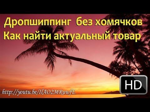 ДРОПШИППИНГ БЕЗ ХОМЯЧКОВ КАК НАЙТИ АКТУАЛЬНЫЙ ТОВАР-20-08-2015