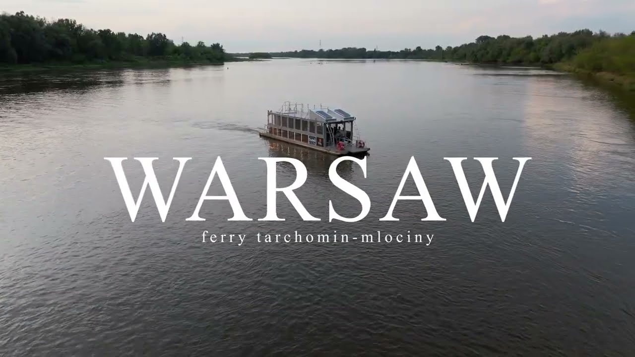 Drone Tour: prom Dudek na Wiśle – Tarchomin ↔ Młociny | Bezpłatna przeprawa 4K
