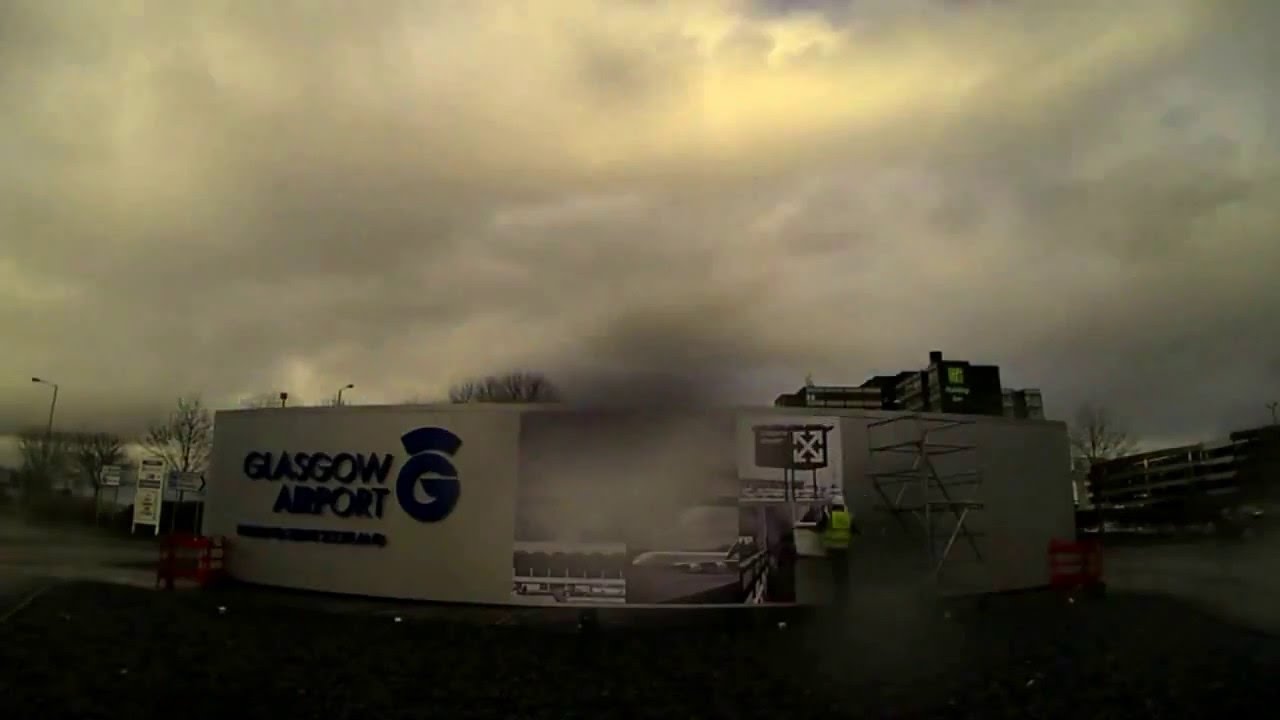 Glasgow Airport - 50th anniversary roundabout install time lapse