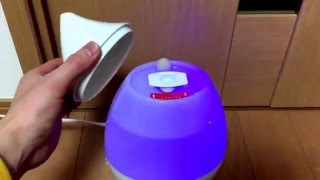 超音波式加湿器（しずく型）レビュー