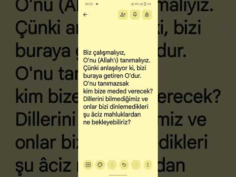 Bizi dünyaya getiren Allah'tır!