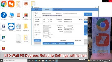 How to rotate LED screen 90 degrees with Linsn controller