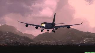 Airbus Landing at Honolulu (A340-300)