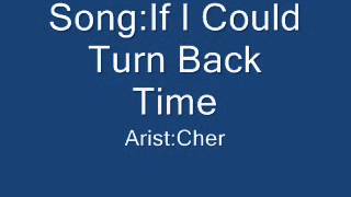 If I Could Turn Back Time Cher