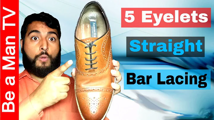 How to Straight Bar Lace Shoes with 5 Eyelets