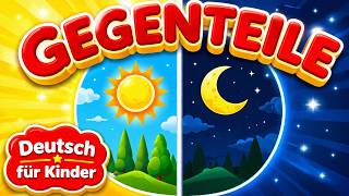 TOP Gegenteile auf Deutsch für Kinder mit Beispielen | German Opposites for Kids screenshot 1