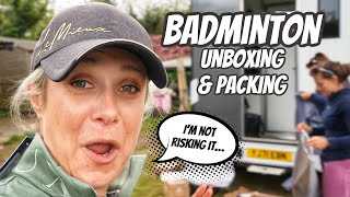 EQUESTRIAN HAUL | Unboxing & Packing for Badminton Horse Trials