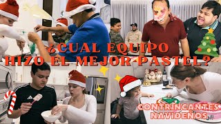 ENFRENTAMIENTO NAVIDEÑO, DECORACIÓN DE PASTELES🎅🏻 2 EQUIPOS | VLOGMAS screenshot 4