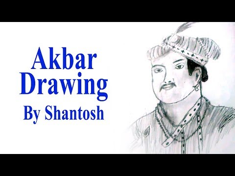 How To Draw Akbar the Great emperor || Mughal Emperor - YouTube