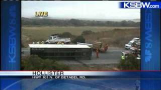 Crews Continue To Clear Highway 101 Fatal Crash