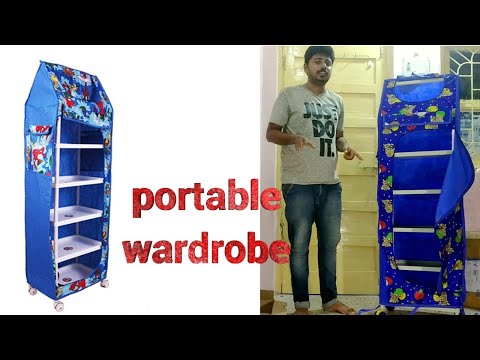 Ebee PVC Collapsible Wardrobe  |  portable wardrobe under