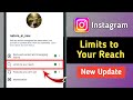 Instagram Account Status Limits to Your Reach New Update