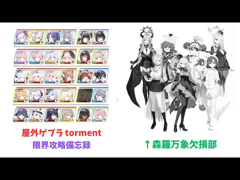 【ブルアカ】 総力戦 ゲブラ 屋外戦 torment 38,206,002pt