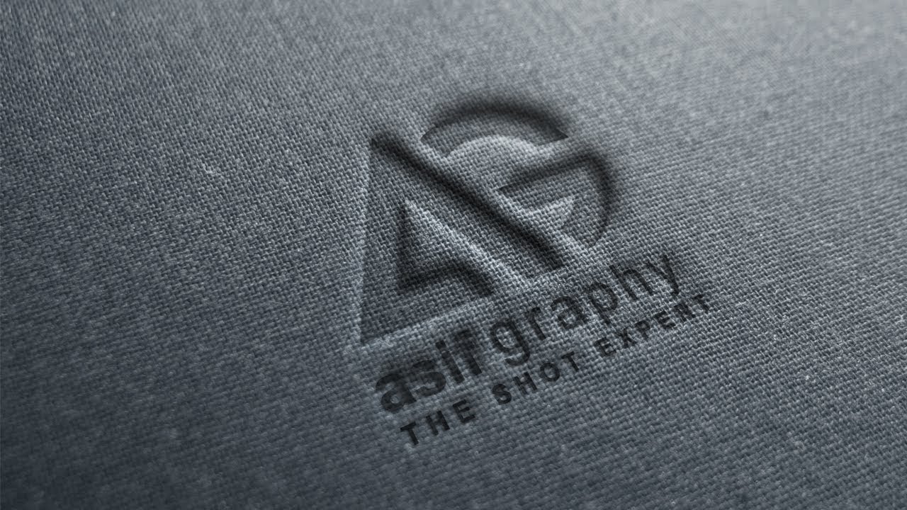 Download Free Embossed Logo Mockup Mockup Photoshop Tutorial Youtube PSD Mockup Templates