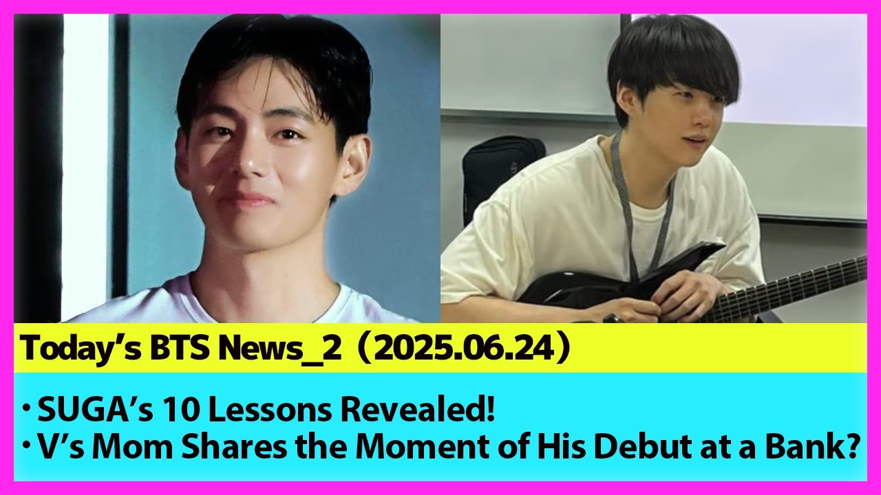 BTS SUGA’s 10 Lessons Revealed! V’s Mom Shares the Moment of His Debut