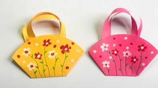 Sac en papier simple pliage || Origami sac cadeau || Idées diy travaux manuel