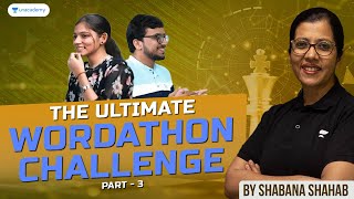 CAT Toppers Play | The Ultimate Wordathon Challenge - 03 | Shabana Shahab #varc by Unacademy CAT 252 views 1 month ago 7 minutes, 34 seconds