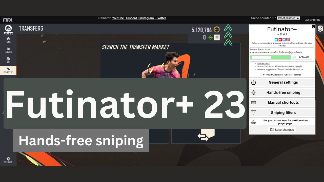 Futinator - Ultimate sniping tool / autobuyer / bot for FIFA 24 / EA Sports  FC 24