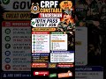 CRPF Tradesman 2026 Big Update 🔥10th Pass Govt Job 2026 😱 CRPF Vacancy 2026 #sarkariexam #govtjobs