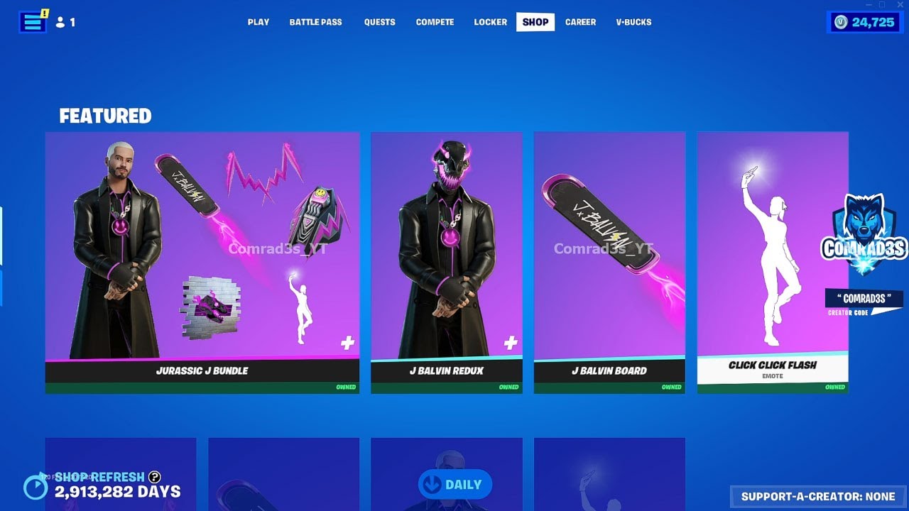 J Balvin Returns to Fortnite with the J Balvin Redux Outfit!