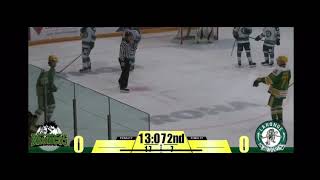 Curren #10 backcheck against Humboldt that saves a goal in playoffs