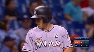 MIA@TB: Realmuto increases lead with a two-run triple
