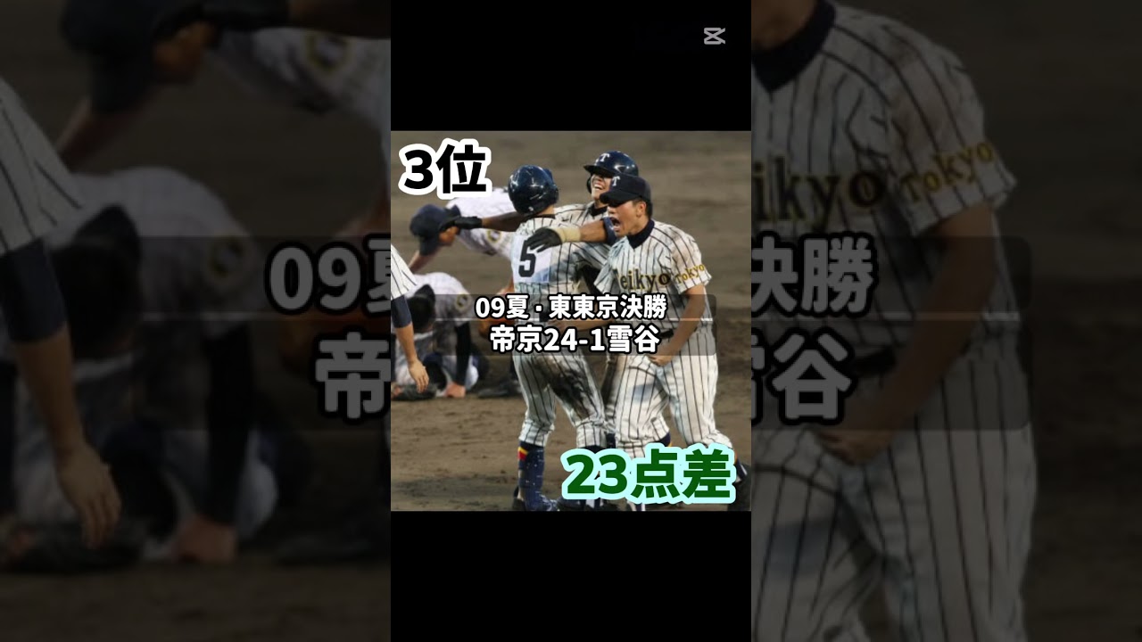 高校野球県予選決勝大差ランキング