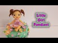 How to Make Little Girl Fondant Cake Topper