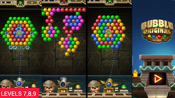 BUBBLE SHOOTER ORIGINAL, Mobile game gameplay, Android game  gameplay, P  7,8,9