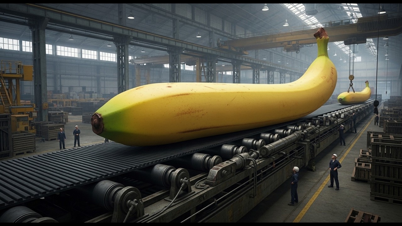 Inside the factory the world's number one banana ( Full Process )