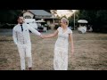 Backyard wedding video - James and Steph