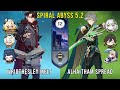 C0 Wriothesley Melt and C0 Alhaitham Spread | Genshin Impact Abyss 5.2 Floor 12 9 Stars