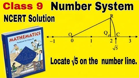 Show root 5 on number line | class 9 maths | Ex 1.2 Q3 | Number system | NCERT