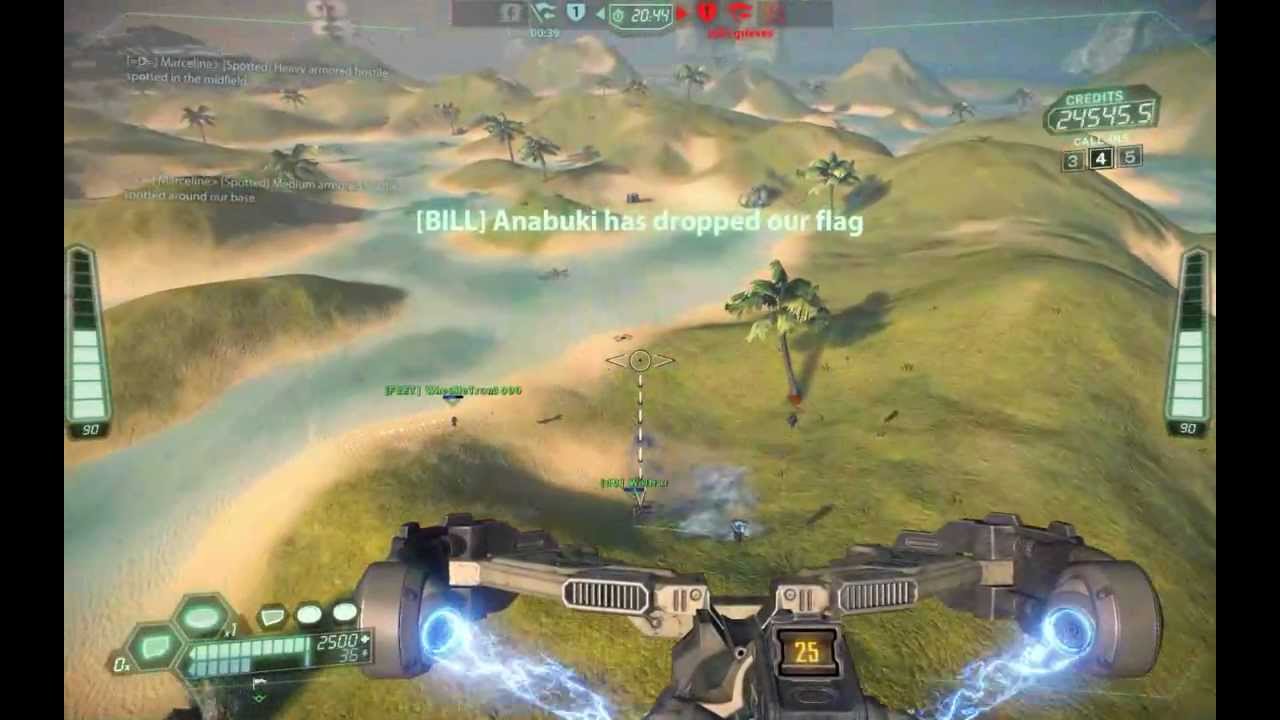 Tribes Ascend - dD Vs Bill Gameshrine Match, Crossfire, HoF PoV with Mumble