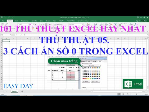 THỦ THUẬT 05:  3 cách ẩn số 0 trong excel