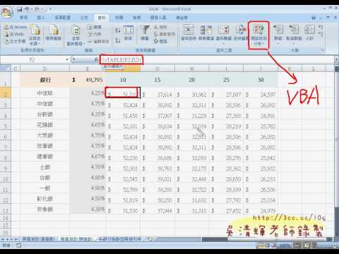 44_假設狀況分析02(EXCEL_VBA與資料庫 吳老師)