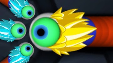 Slither.io Goku Super Power Invasion Slitherio Skin Mod Epic Gameplay