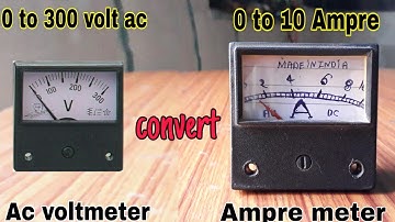 How to convert Ac voltmeter to Ampre meter