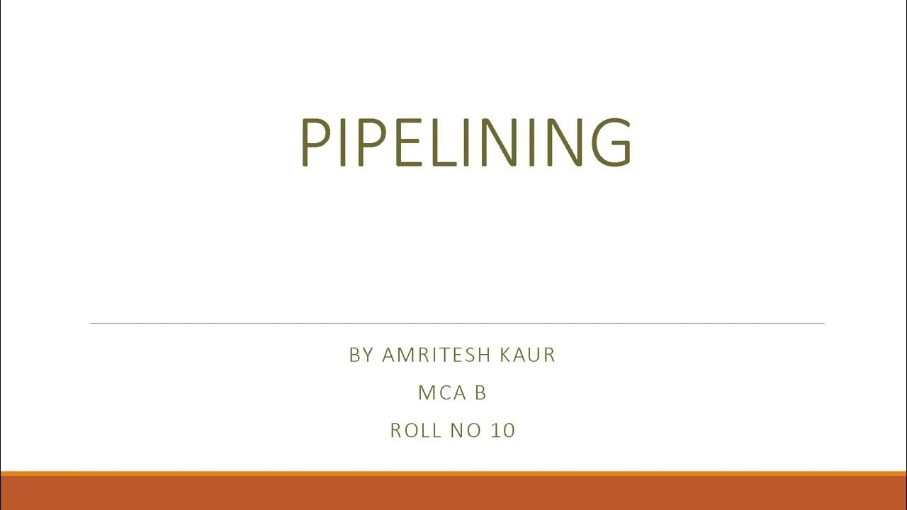 PIPELINING - Computer organization and architecture - YouTube