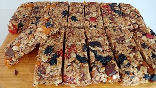 Мега Вкусные Овсяные Батончики. Mega Delicious Oatmeal Bars.