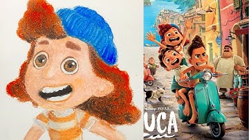 Speed Drawing "Giulia Marcovaldo" From Disney and Pixar’s Luca | Disney+ l MBH