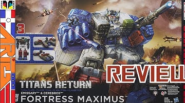 S8 E14 Fortress Maximus (Titan) - Transformers Titans Return (Custom) Titan Class Figure Review