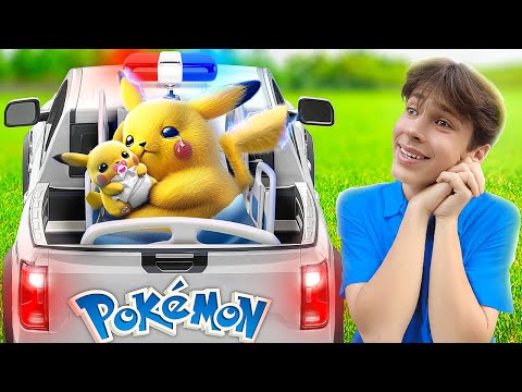 Pokemon in Real Life! Repearing Broken Pokemons in a Pickup Hospital!