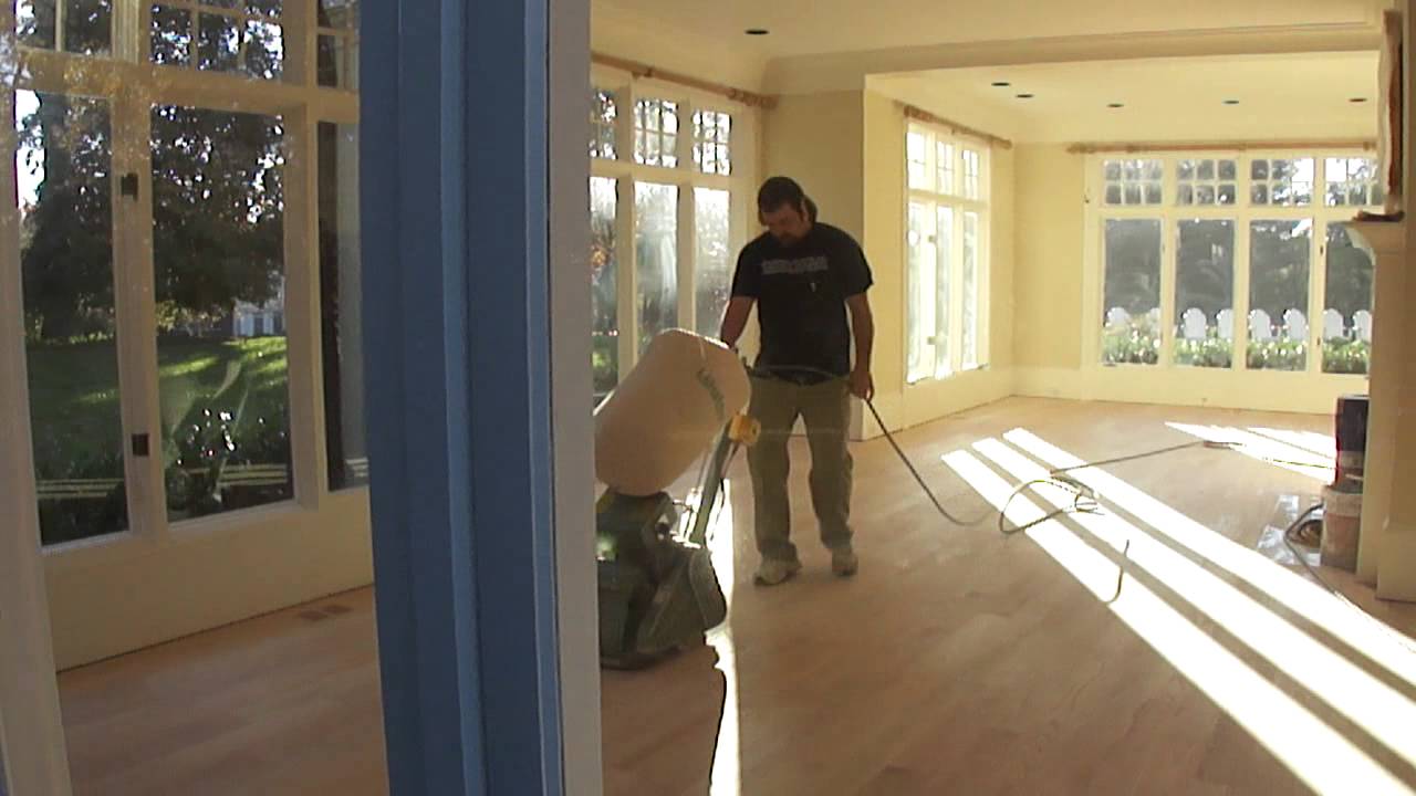 Universal Floors sanding wood floor YouTube