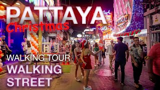 Christmas Pattaya 🎄 Walking Street 2022. Walking Tour