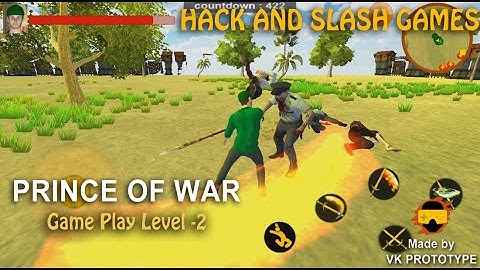 New Hack and Slash Game for Android | Prince of War Game Play - Level 2 | VK PROTOTYPE |UNITY