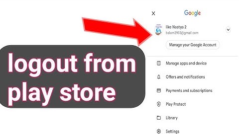 How to logout account from Google play store 2022/remove account from play store 2022