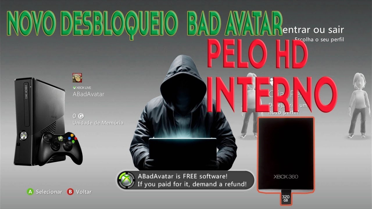 Desbloqueio BadAvatarXBOX360 Pelo HD interno
